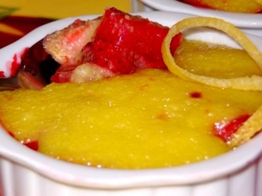 rabarber / aardbeigratin