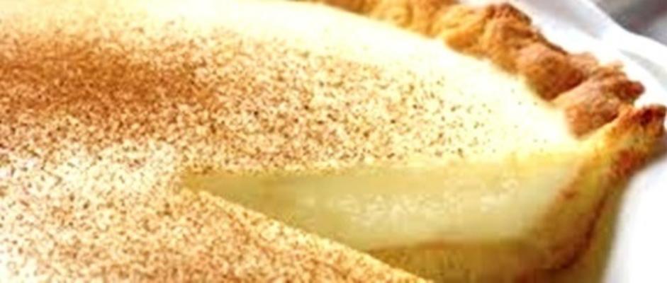 melktaart met een gebakken korst