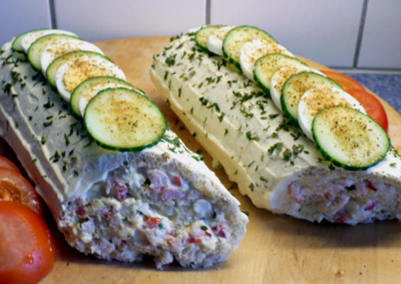 brauoterta - ijslands stijl sandwichbrood: garnalen