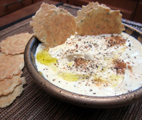 griekse feta yoghurt dip met za'atar