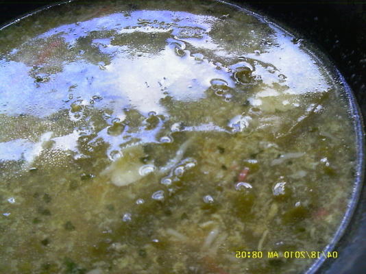 asperges en krabvlees soep - mangayay nau cua
