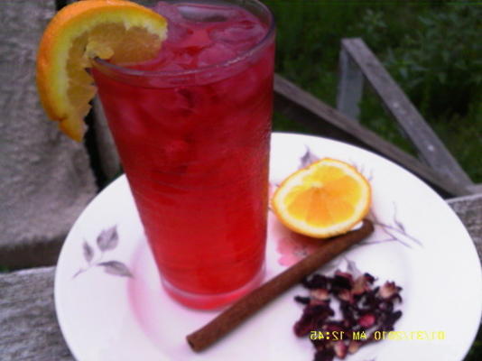 Jamaicaanse hibiscus ijsthee