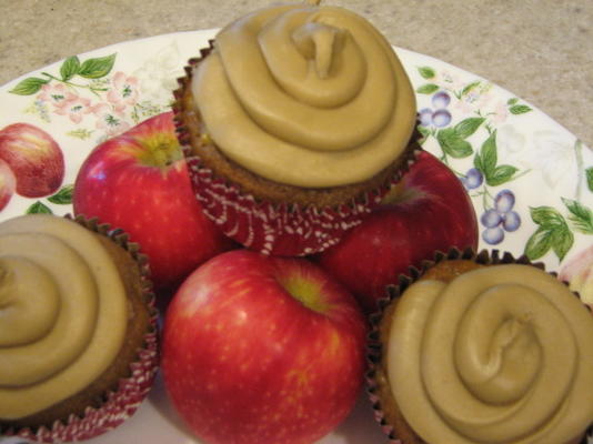 gekruide appelcupcakes met gezouten caramel buttercream