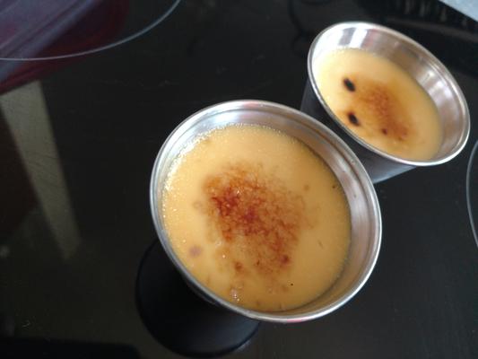 het dakrestaurant crème brulee als