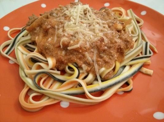 spaghetti met pittige bolognese