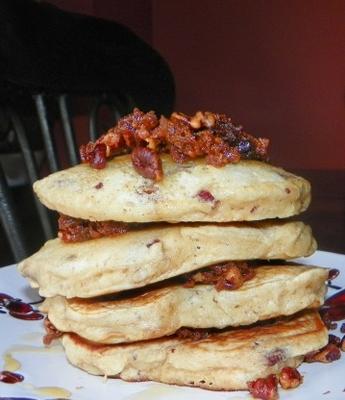 boter pecan crumble pannenkoeken met zelfgemaakte kaneel esdoorn butte