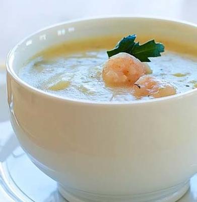 koele en romige garnalensoep rsc