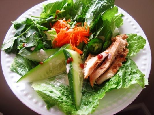 Vietnamese banh mi salade