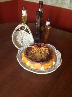 krokante rijst, kip en zoete aardappelen rsc