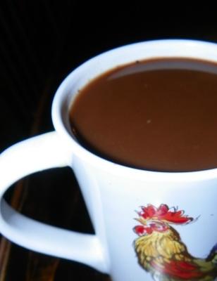 koffie bereid met hazel-cacao