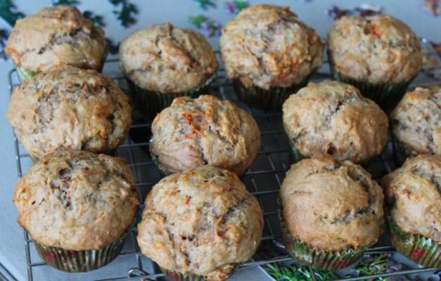 nif's jumbo bananenwortel muffins