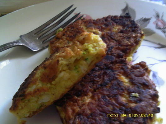 courgette feta flapjacks