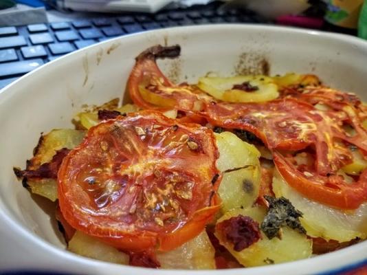 bola de batata e tomate (portugees aardappel / tomatenpan)