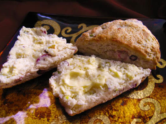 cranberry-pistachio scones