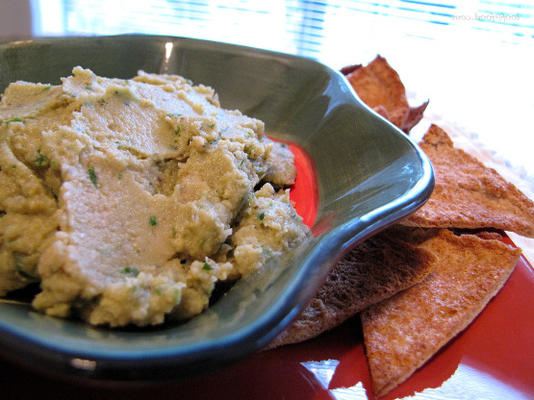 aubergine-hummus dip