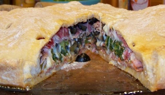 monster stromboli - gevulde pizzastijl