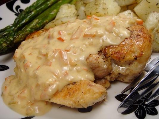 poulet au fromage boursin (kip met boursin kaas)