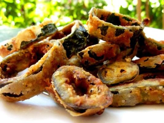 gefrituurde poblano peper ringen