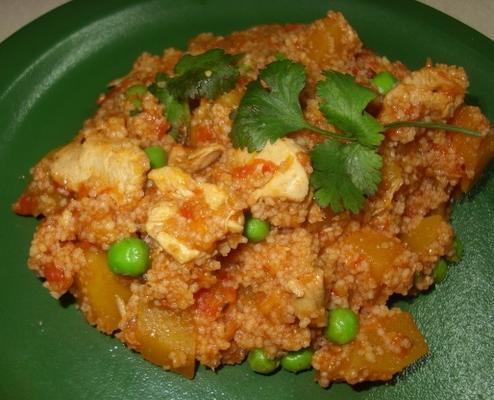 Marokkaanse kip en couscous