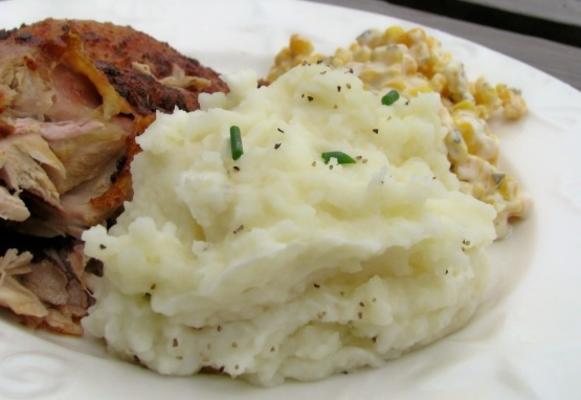 romige bieslook aardappelpuree