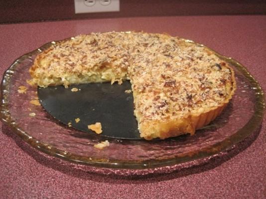 perzikkleurige taart