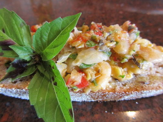 nica chick orgastische kikkererwten bruschetta