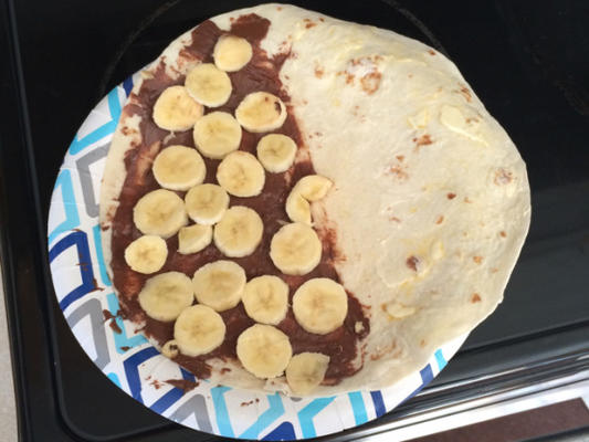 nutella quesadilla