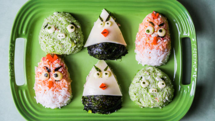 boze vogels onigiri bento box