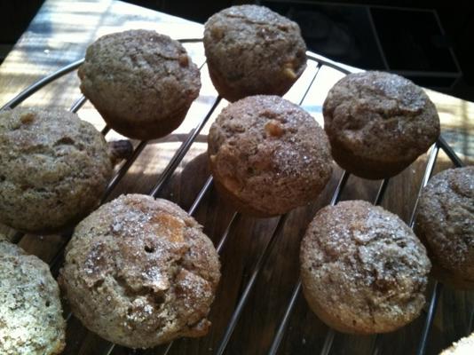 veganistische appelreusel muffins