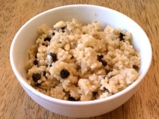 couscous met pijnboompitten en krenten