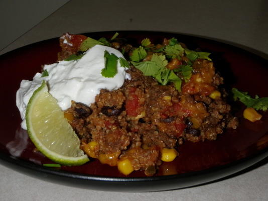 Mexicaanse quinoa braadpan