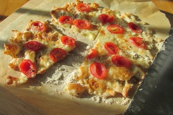 snelle dunne glutenvrije pizza