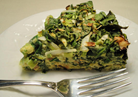 Perzische groenteschotel (kukune sabzi)