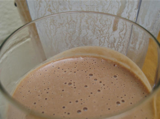 veganistische chocolade macadamia smoothie