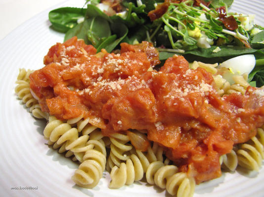 pasta met tomaten en roompasta