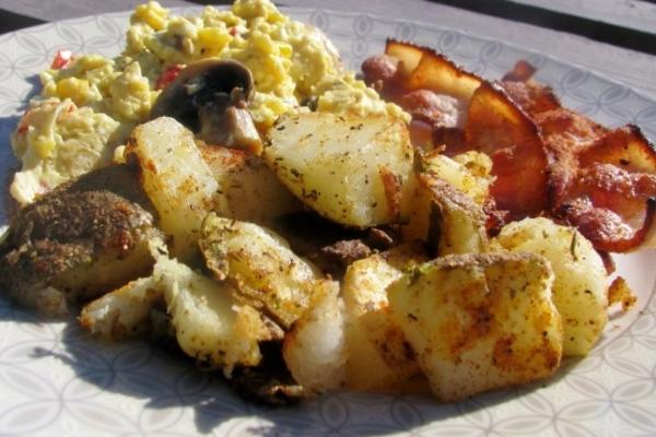 creoolse smokey ontbijt aardappelen