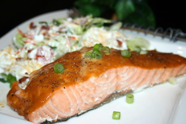 eenvoudige, zoetzure mosterdzalm