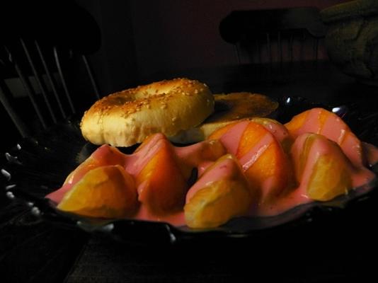 warm roze fruit dip