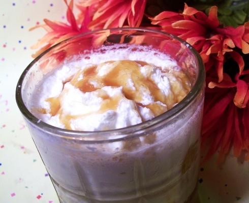 karamel latte milkshake