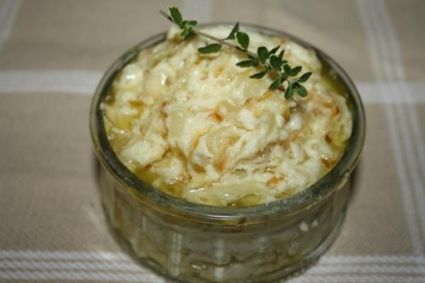 ui en Parmezaanse rillettes