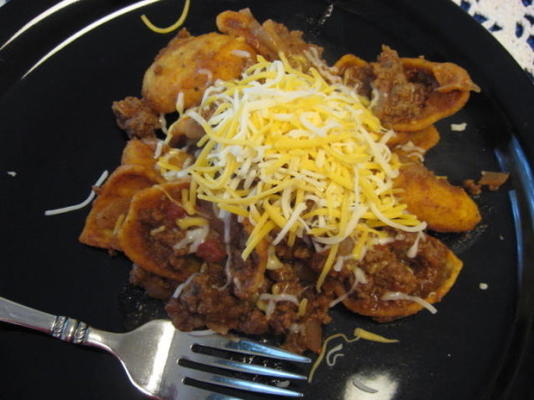 beef taco frito skillet