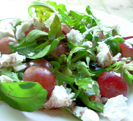 rucola en geitenkaas salade