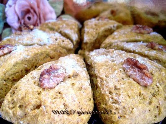 pompoen pecan scones