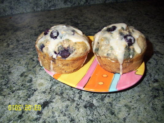 bosbessen oranje muffins