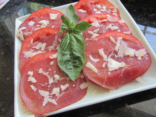 bresaola en tomatensalade