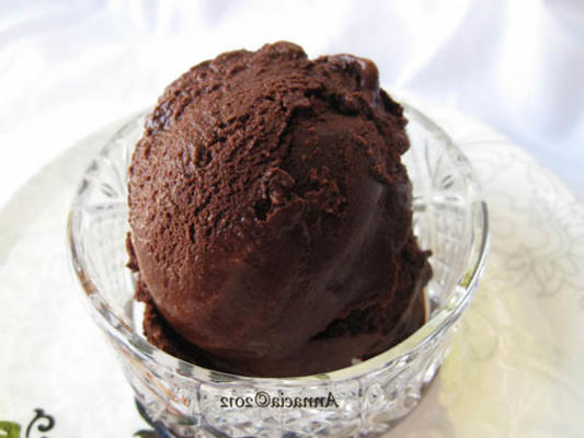 bitterzoete chocoladesorbet