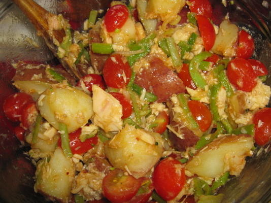 tonijn en aardappelsalade a la espanola