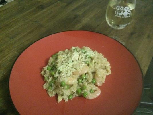 citroen en artisjok risotto met garnalen