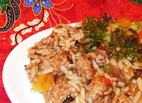 Szechuan kalkoen en broccoli braadpan