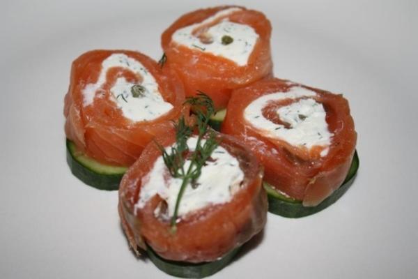 gerookte zalm spiralen